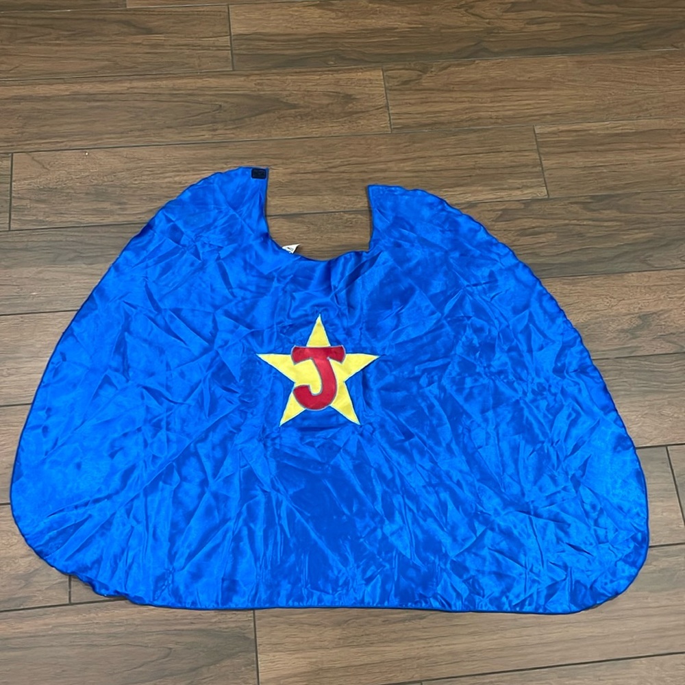 Shiny “J” Super Hero Cape